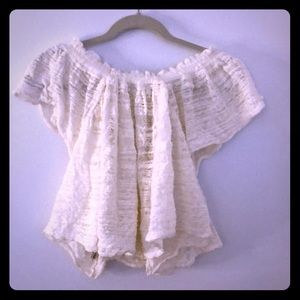 Free people off shoulder short sleeve